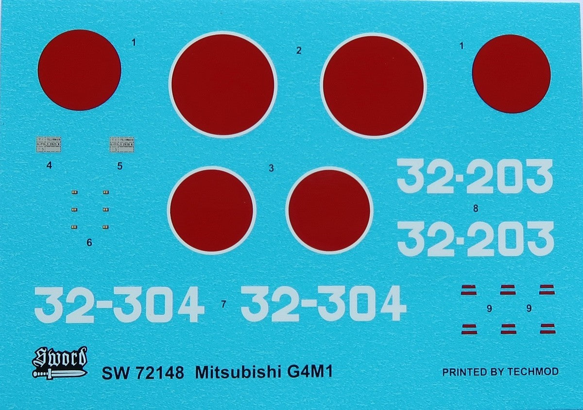 Sword 72148 1:72 Mitsubishi G4M1 Late Version
