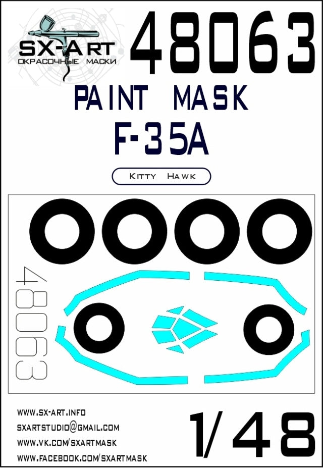 SX-Art 48063 1:48 Lockheed-Martin F-35A Lightning II mask