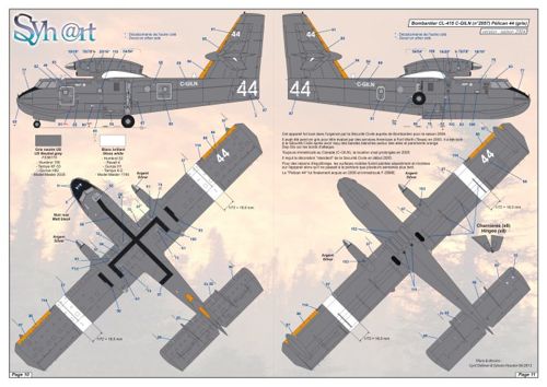 Syhart Decal 144912 1:144 Securite Civile Francaise (Part 1) CL-415 + Lockheed C-130A Hercules