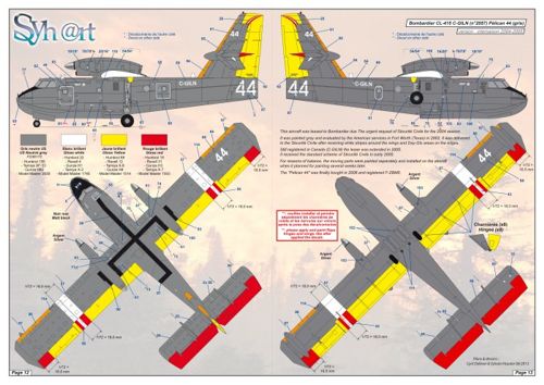 Syhart Decal 144912 1:144 Securite Civile Francaise (Part 1) CL-415 + Lockheed C-130A Hercules