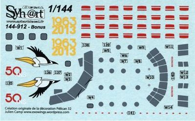 Syhart Decal 144912 1:144 Securite Civile Francaise (Part 1) CL-415 + Lockheed C-130A Hercules