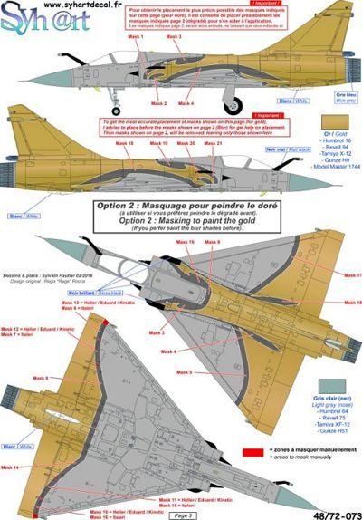 Syhart Decal 48073 1:48 Last Flight BA103 Cambrai-Epinoy (Part 2) Dassault-Mirage 2000C 103-YN