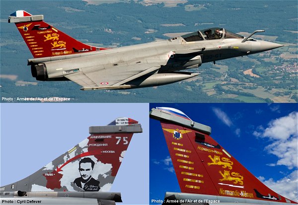 Syhart Decal 72133 1:72 Dassault Rafale C 30-GT '75 ans retour en France du Normandie-Niemen' RC 2/30 ' 2020