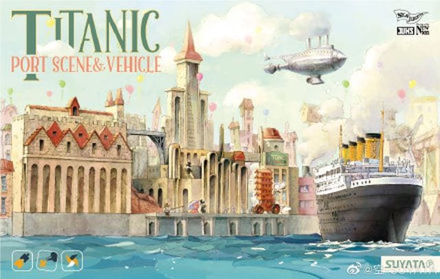 SUYATA SL002  Titanic - Port Scene & Flying Machine