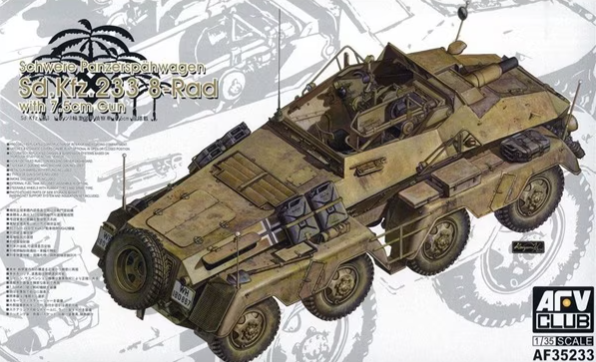 AFV Club AF35233 1:35 German Sd.Kfz.233 8-Rad with 7.5cm Gun