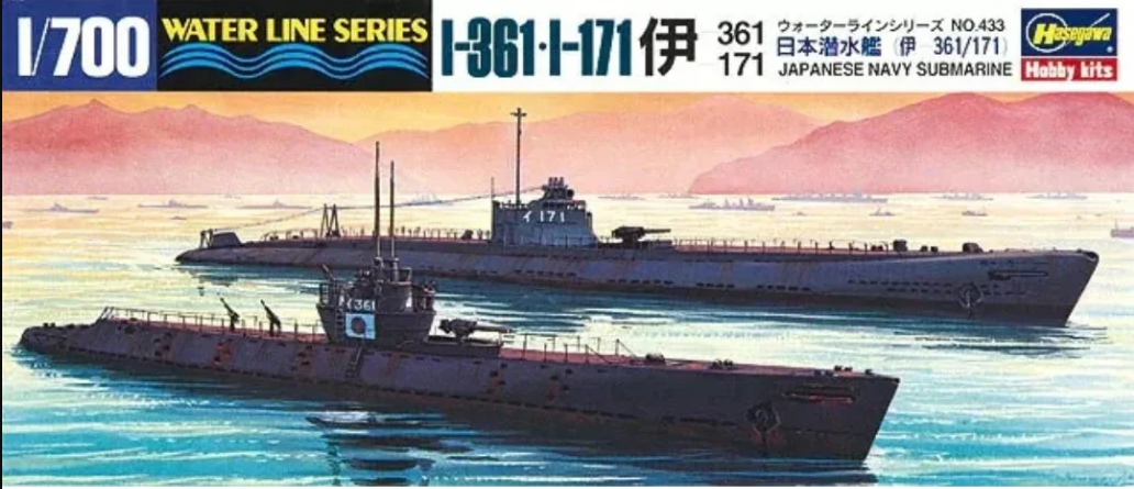 ## Hasegawa WL433 1:700 Submarine I-361, I-171 ##