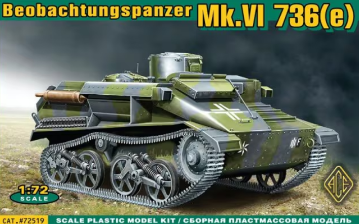 ## Ace 1:72 72519 Beobachtungspanzer Mk.VI 736(e) ##