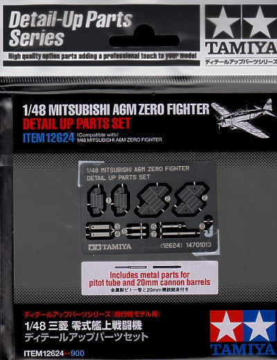 Tamiya 12624 1:48 Mitsubishi A6M Zero Fighter Detail Up Parts