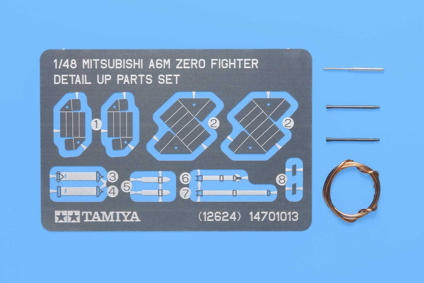 Tamiya 12624 1:48 Mitsubishi A6M Zero Fighter Detail Up Parts