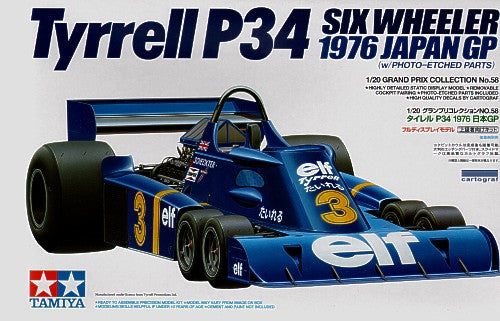 Tamiya 20058 1:20 Tyrrell P34 1976 Japanese GP with etched parts