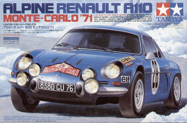 Tamiya 24278 1:24 Alpine Renault A110 Monte-Carlo Rally 1971