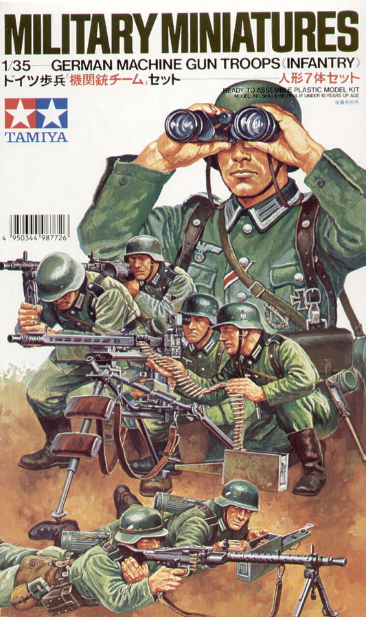 Tamiya 35038 1:35 7 x German Machine Gun Troops (WWII)