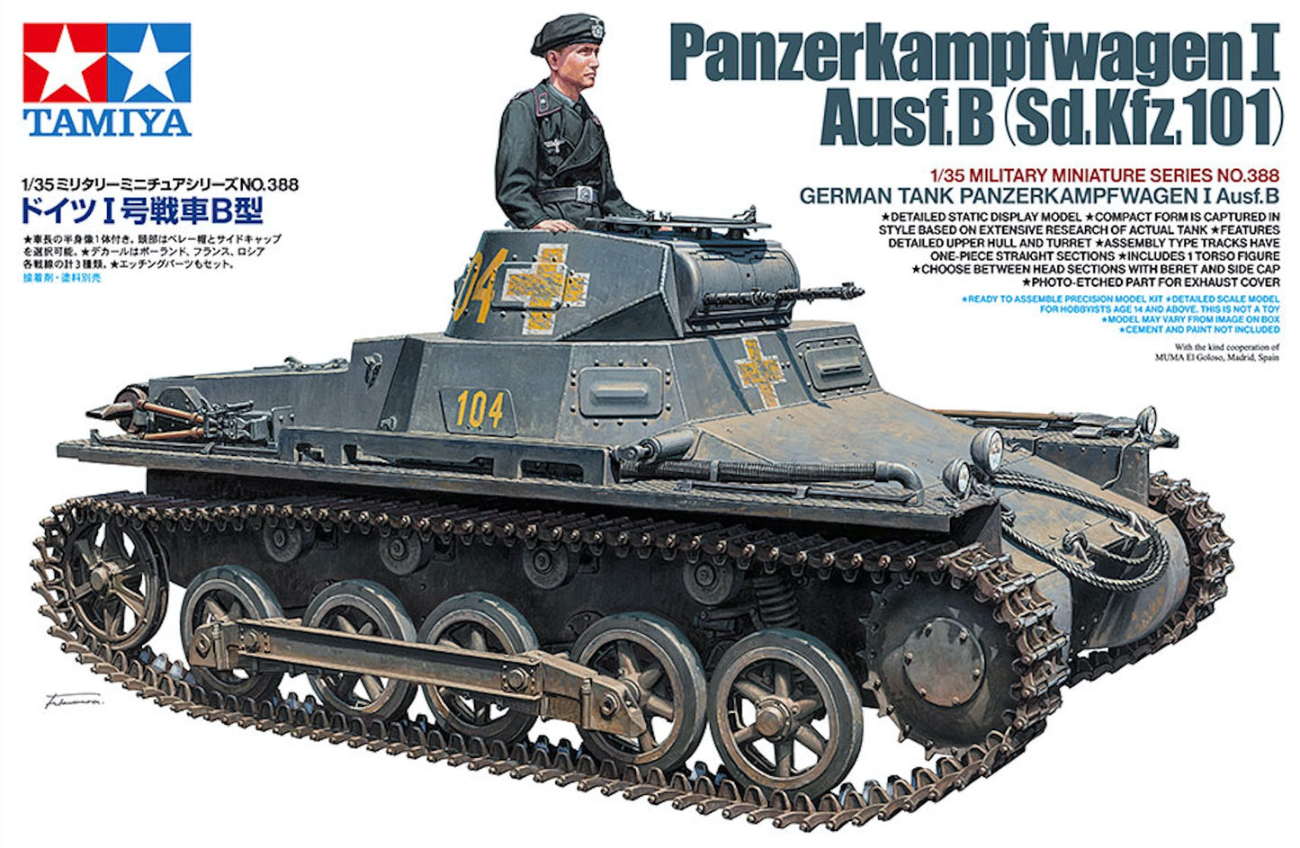 Tamiya 35388 1:35 Panzerkampfwagen I Ausf.B