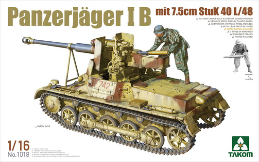 Takom 1018 1:16 German Panzerjager IB with 7.5cm StuK 40 L/48