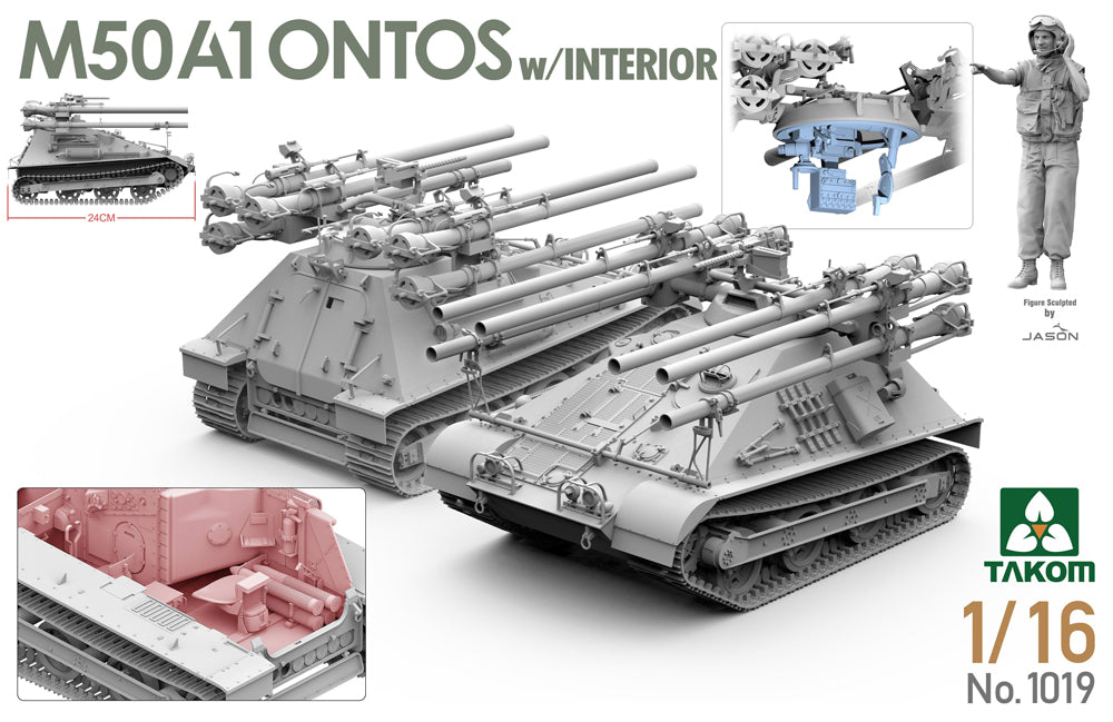 Takom 1019 1:16 US M50A1 Ontos w/ interior,