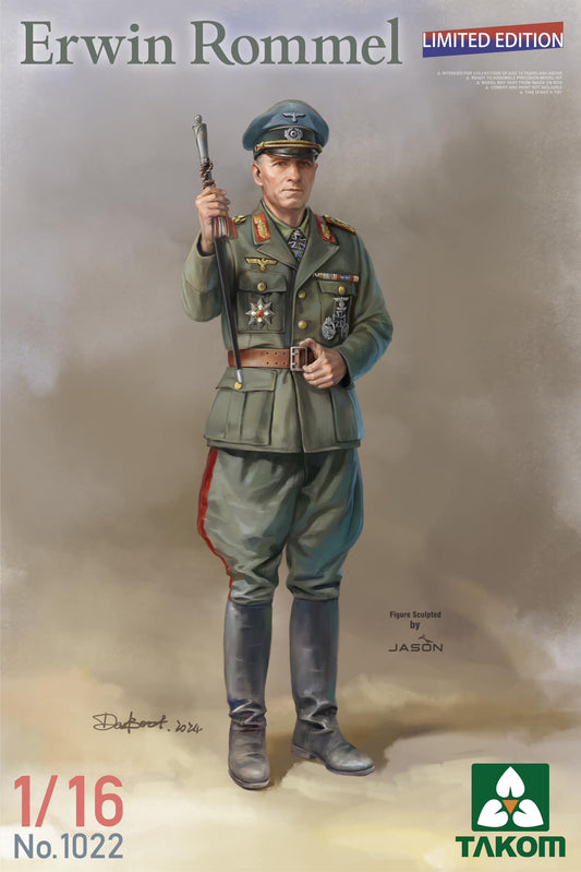 Takom 1022 1:16 Erwin Rommel WWII German Field Marshal Limited Edition figure