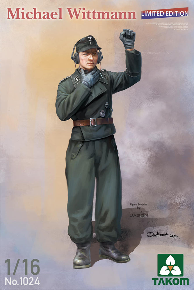 Takom 01024 1:16 German Army Michael Wittmann WWII Tank Ace Limited Edition