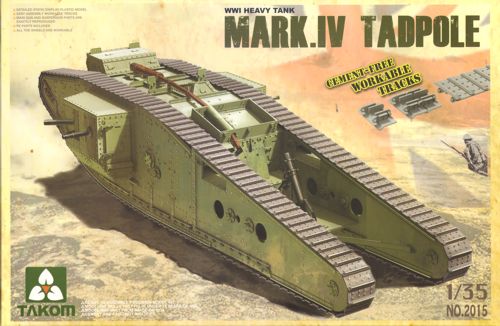 Takom 2015 1:35 Mark IV Male Tadpole w/Rear mortar Mark.IV