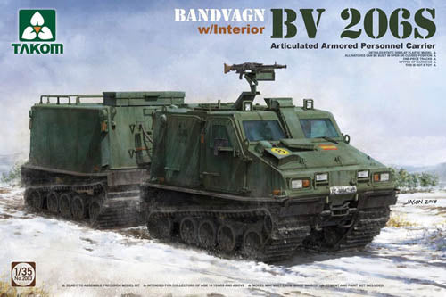 Takom 2083 1:35 Bandvagn Bv 206S Articulated Armoured Personnel Carrier