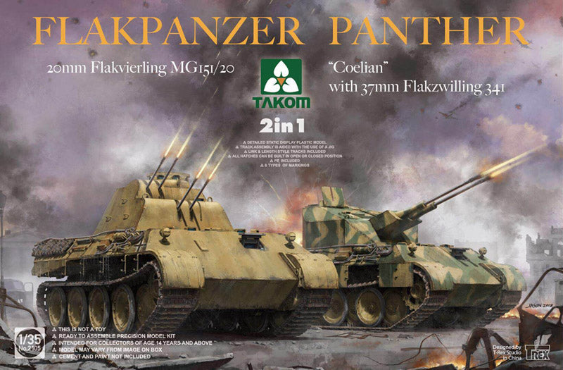 Takom 2105 1:35 Flakpanzer Panther 2 in 1