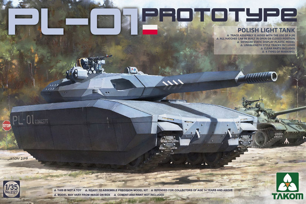 Takom 02127 1:35 Polish PL-01 Prototype Light Tank