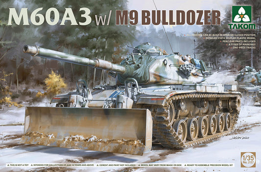 Takom 2137 1:35 M60A3 with M9 Bulldozer attachment