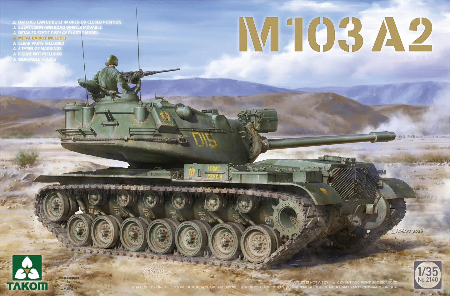 Takom 2140 1:35 US M103A2 Heavy Tank