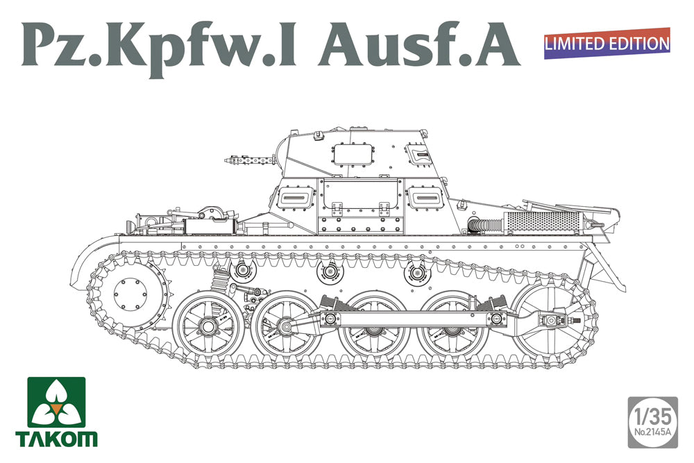 Takom 2145A 1:35 German WWII PzKpfw I Ausf A Limited Edition