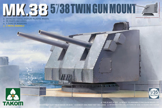 Takom 2146 1:35 Mk 38 5''/38 Twin Gun Mount