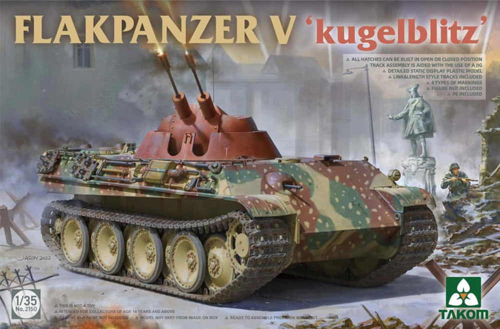 Takom 2150 1:35 Flakpanzer V Kugelblitz