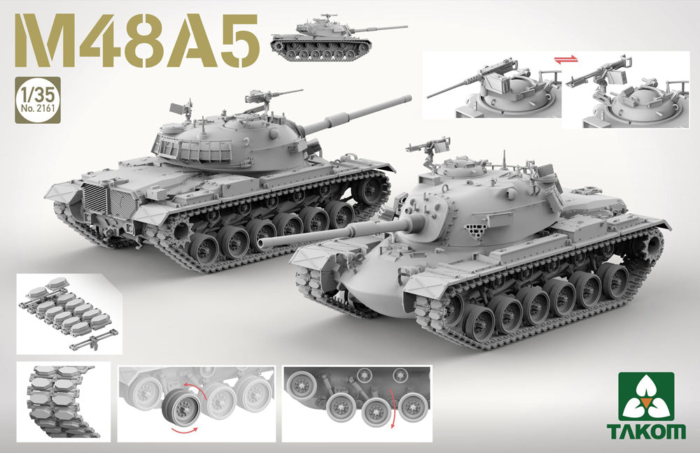 Takom 2161 1:35 US M48A5 Patton Main Battle Tank