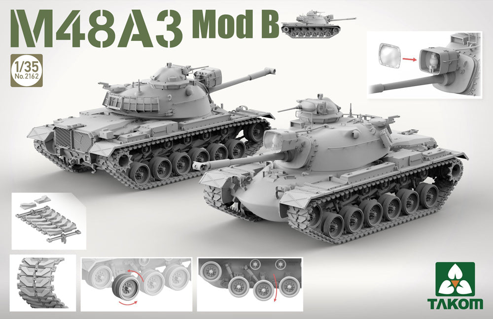 Takom 2162 1:35 US M48A3 Mod B Patton Main Battle Tank