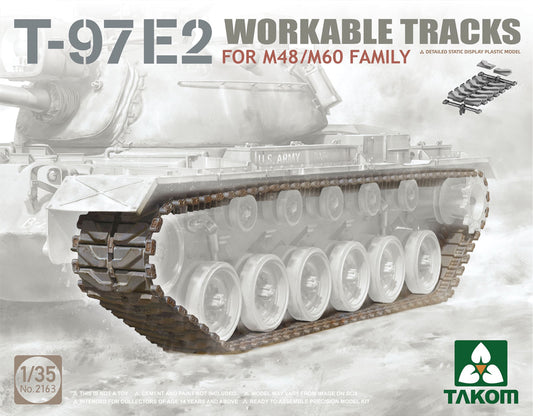 Takom 2163 1:35 T-97E2 Workable Tracks for M48/M60 Family.