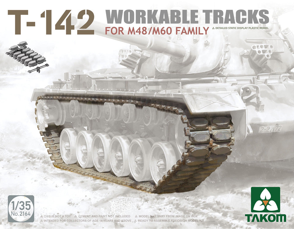 Takom 2164 1:35 T-142 Workable Tracks for M48/M60 Family