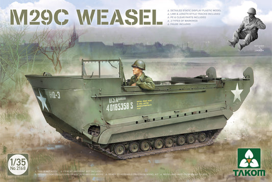 Takom 2168 1:35 US WWII M29C Weasel Light Amphibious Tracked Vehicle