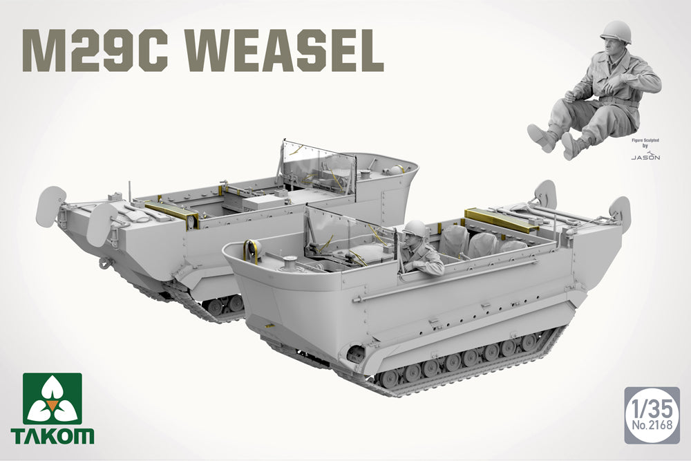 Takom 2168 1:35 US WWII M29C Weasel Light Amphibious Tracked Vehicle