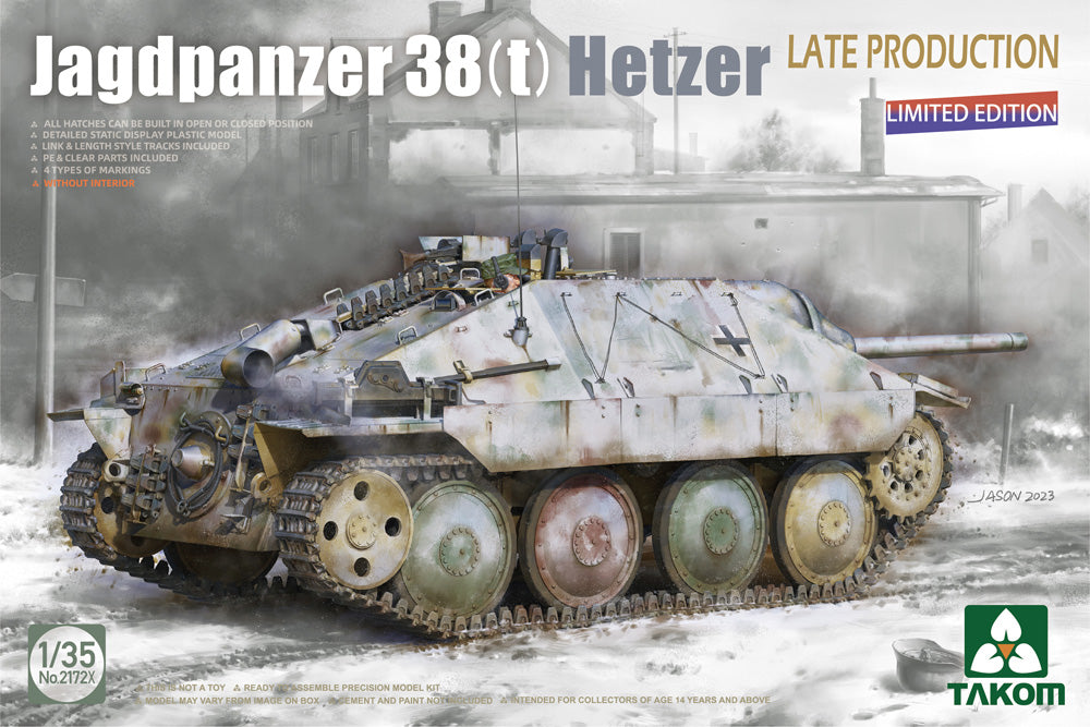 Takom 2172X 1:35 Jagdpanzer 38(t) Hetzer Late Production Limited Edition