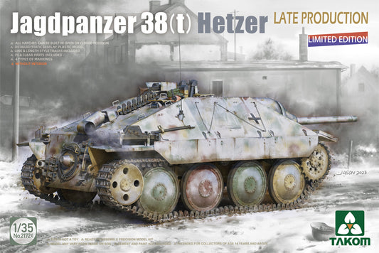 Takom 2172X 1:35 Jagdpanzer 38(t) Hetzer Late Production Limited Edition