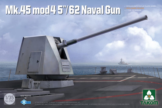 Takom 2182 1:35 MK-45 Mod.4 Gun 5-inch/62-calibre Naval Gun