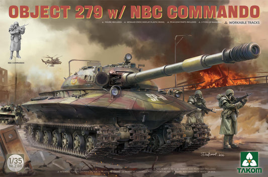 Takom 2188 1:35 Object 279 concept heavy tank with NBC Commando