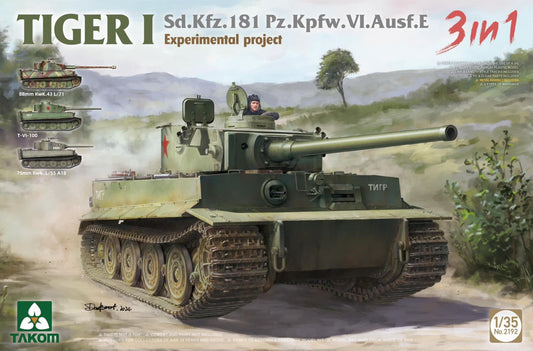 Takom 2192 1:35 German Army WWII Tiger I 'Experimental Project' Heavy Tank