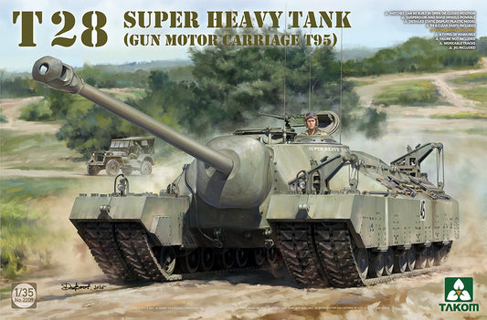 Takom 2209 1:35 US Army T28 Super Heavy Tank/Gun Motor Carriage T95