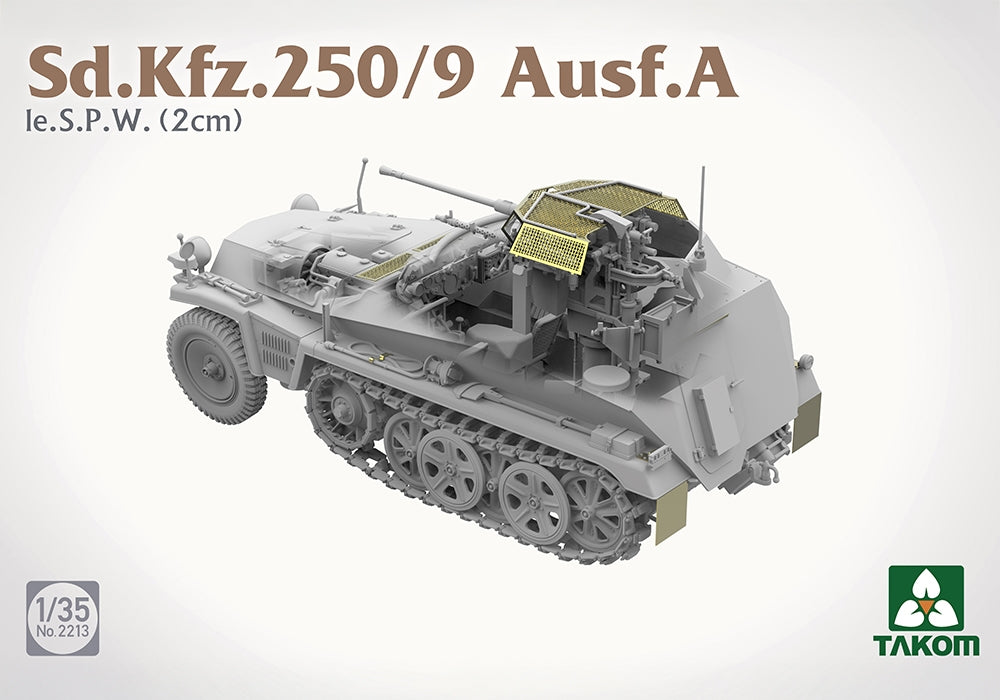 Takom 2213 1:35 Sd.Kfz.250/9 Ausf A le SPW (2 cm) Half-Track