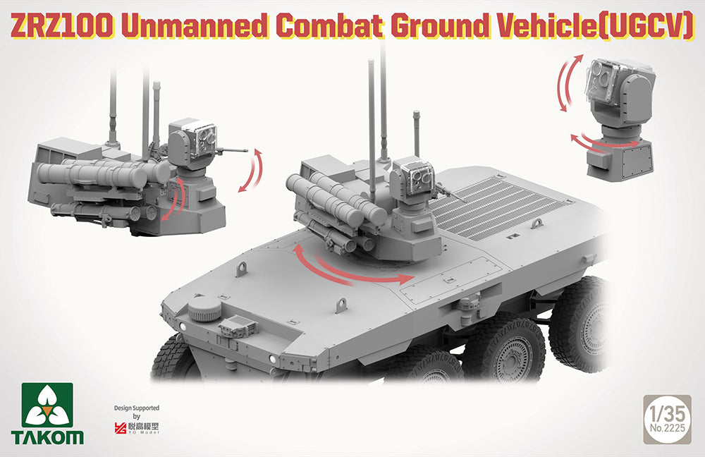 Takom 2225 1:35 Chinese ZRZ100 Unmanned Combat Ground Vehicle (UGCV)
