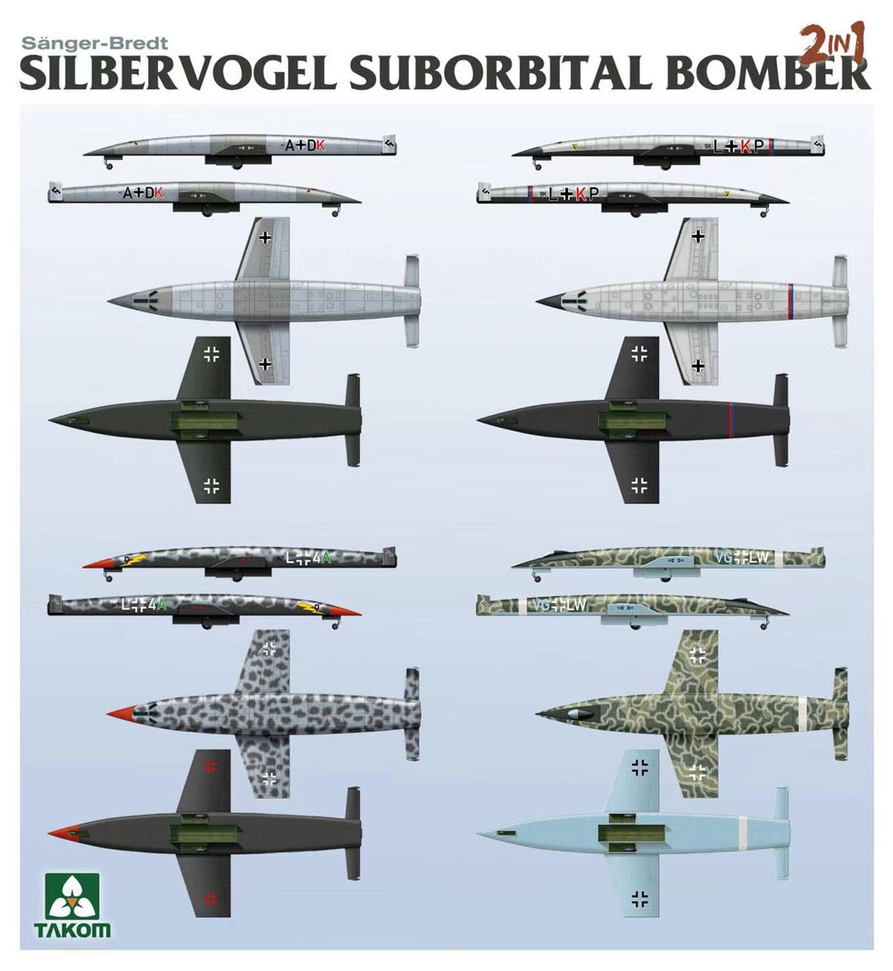 Takom 5017 1:72 German Silbervogel WWII concept Suborbital Bomber Silbervogel