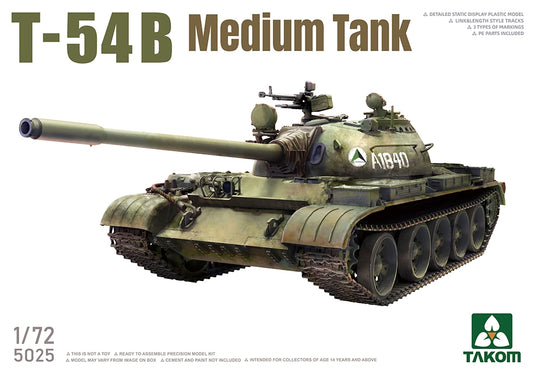 Takom 5025 1:72 Afghan Army T-54B Medium Tank