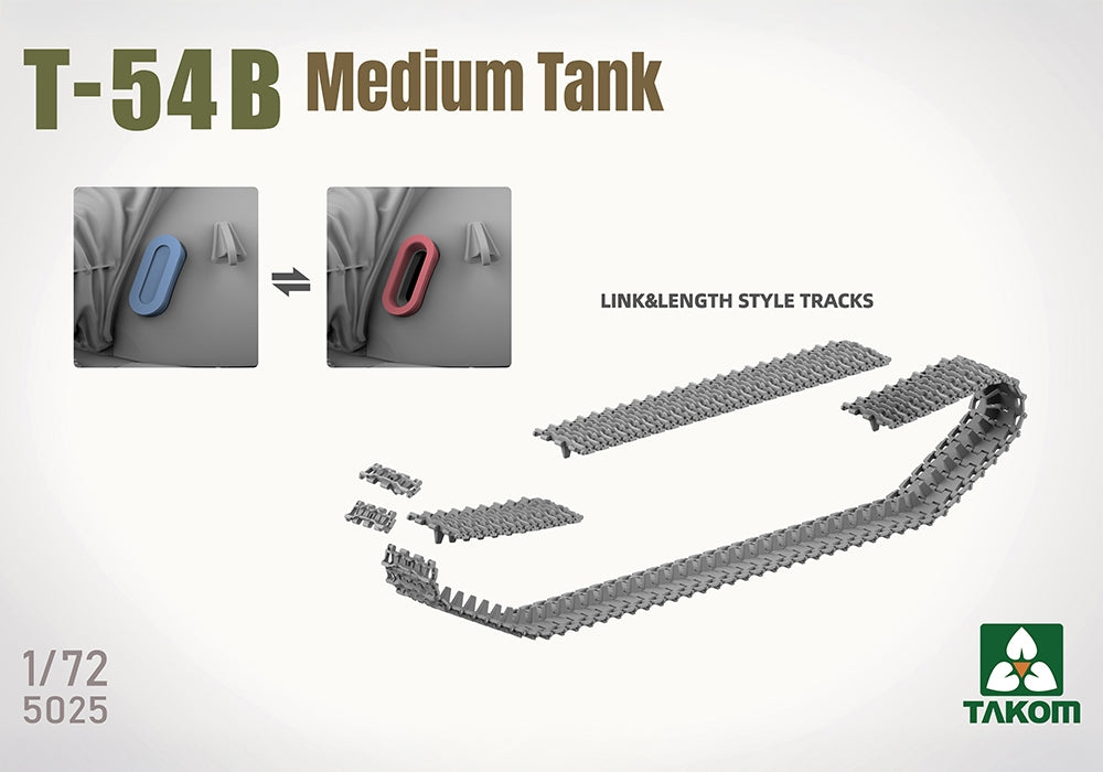 Takom 5025 1:72 Afghan Army T-54B Medium Tank