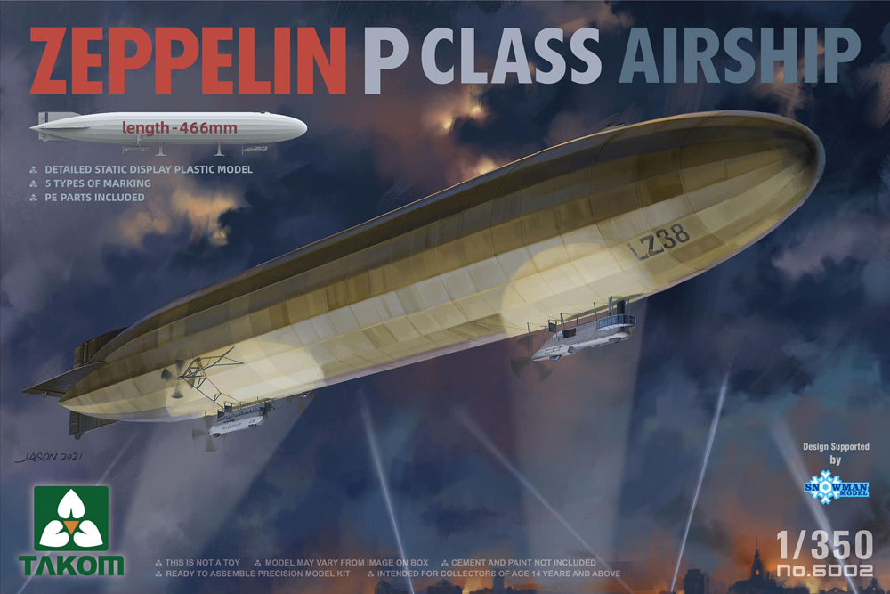 Takom 6002 1:350 Zeppelin P Class Airship