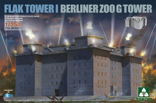 Takom 6004 1:350 Flak Tower I ' Berliner Zoo G-Tower, Berlin