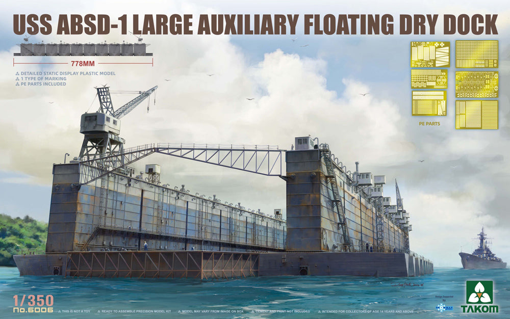 Takom 6006 1:350 USS ABSD-1 Large Auxiliary Floating Dry Dock